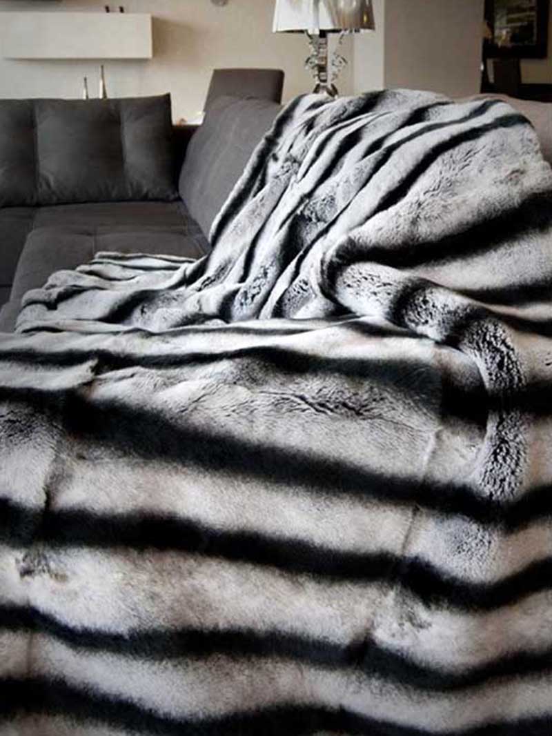 Glacier Wear - Rex Rabbit Fur Blanket For Sale